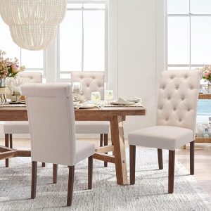COLAMY Tufted Dining Room Chairs